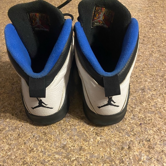 Nike Air Jordan X 10 Retro Orlando Magic GS size 7y white Royal Black 310806-108 - Picture 2 of 6